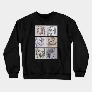 6 x studies of emotion Crewneck Sweatshirt